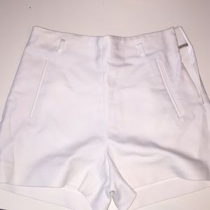 Zara high waisted white shorts(AVAILABLE IN BLACK)